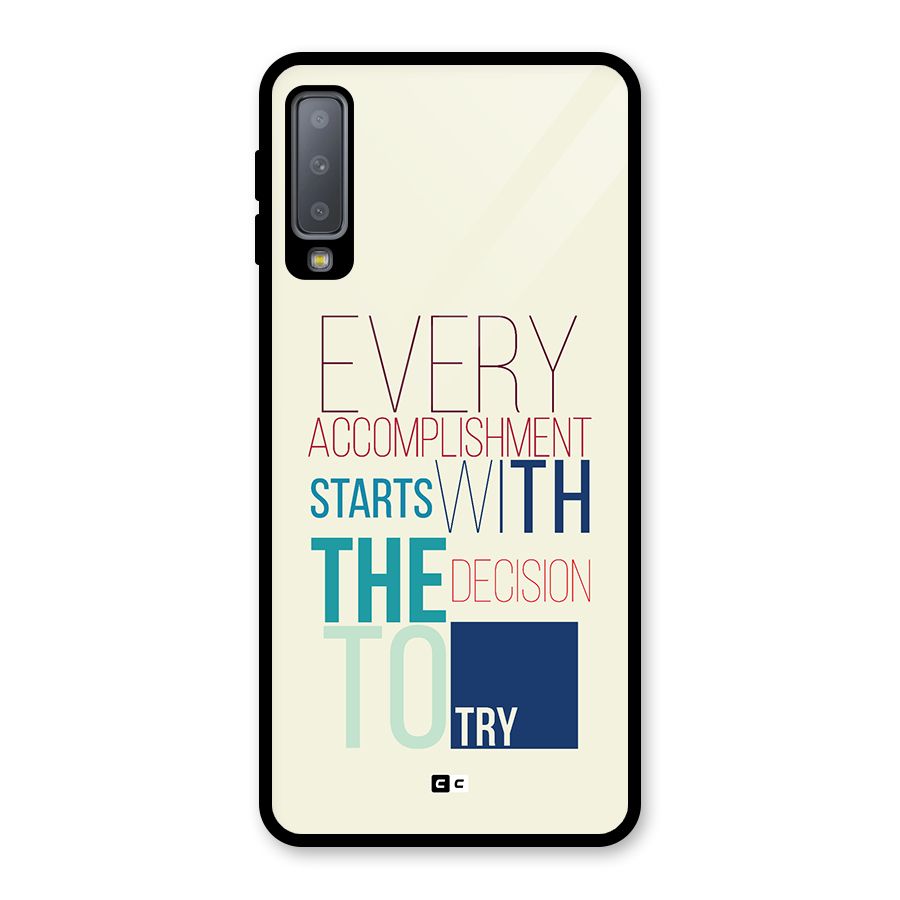 Decision To Try Glass Back Case for Galaxy A7 (2018)