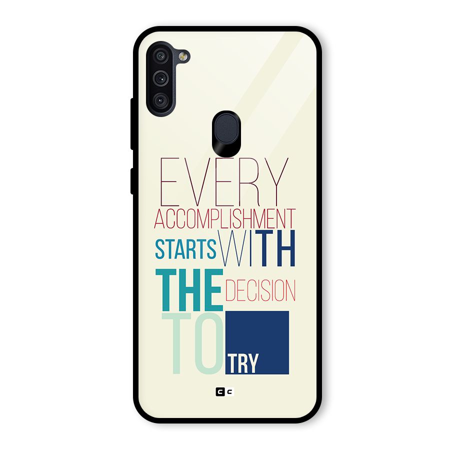 Decision To Try Glass Back Case for Galaxy M11