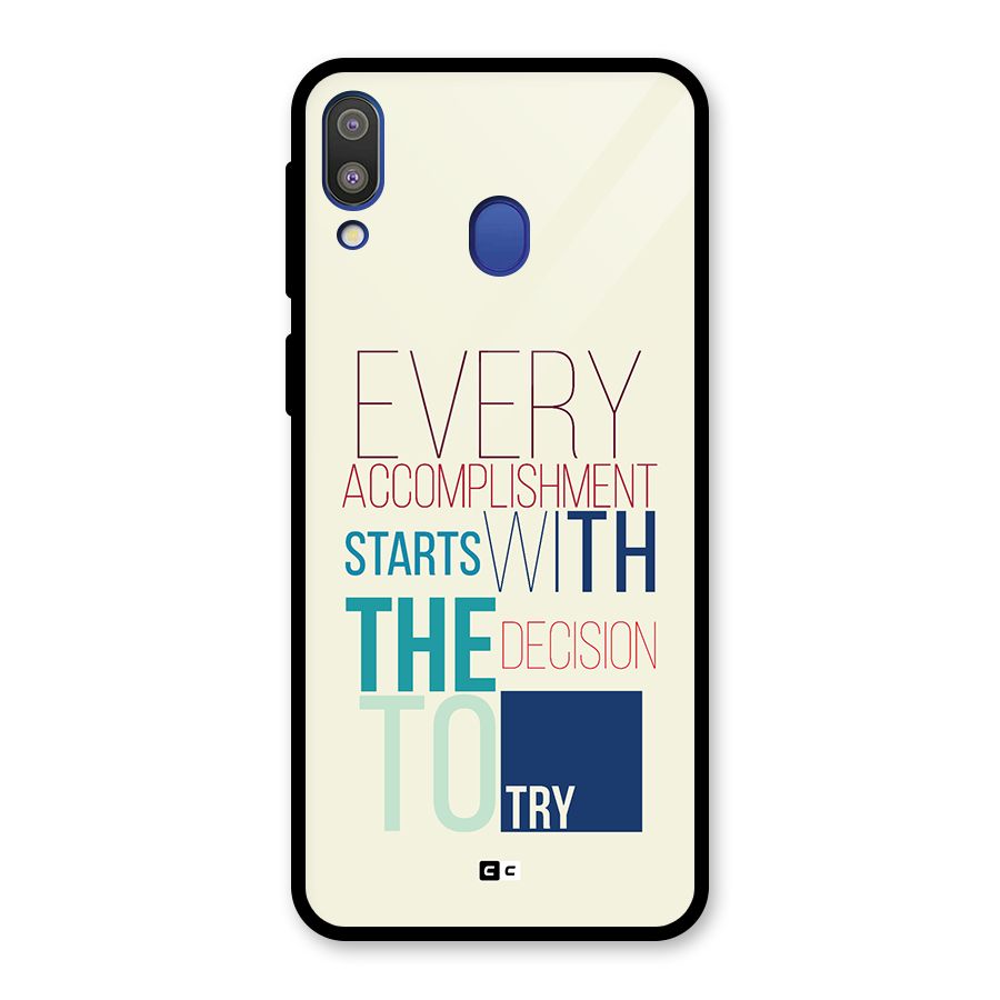 Decision To Try Glass Back Case for Galaxy M20
