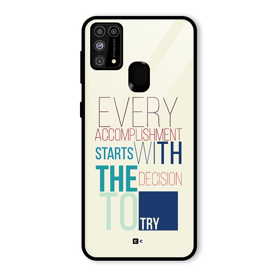 Decision To Try Glass Back Case for Galaxy M31