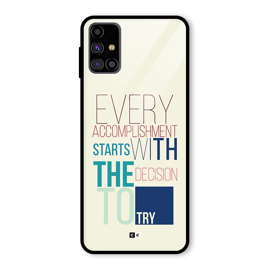 Decision To Try Glass Back Case for Galaxy M31s