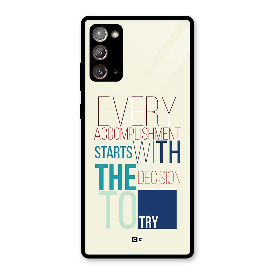Decision To Try Glass Back Case for Galaxy Note 20