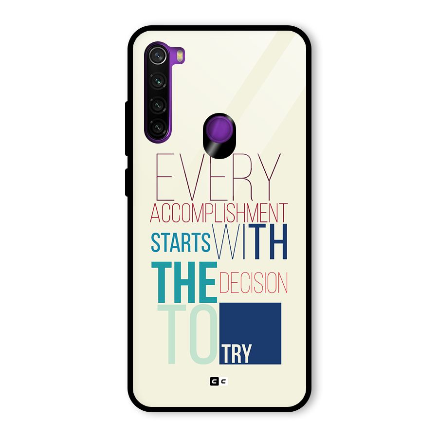 Decision To Try Glass Back Case for Redmi Note 8