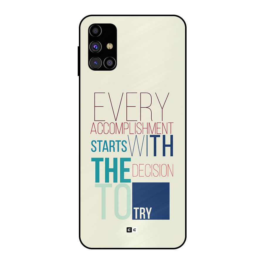 Decision To Try Metal Back Case for Galaxy M31s