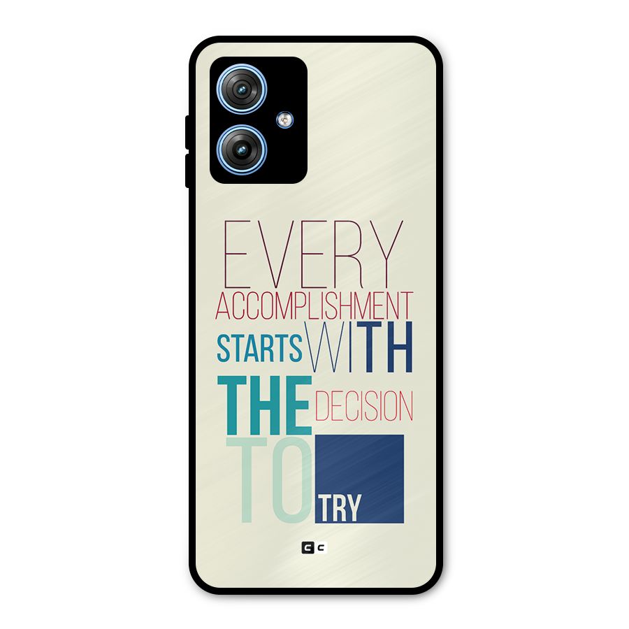 Decision To Try Metal Back Case for Moto G54