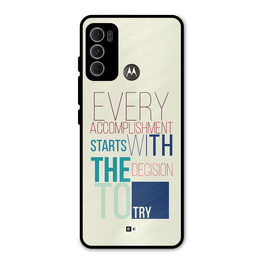 Decision To Try Metal Back Case for Moto G60