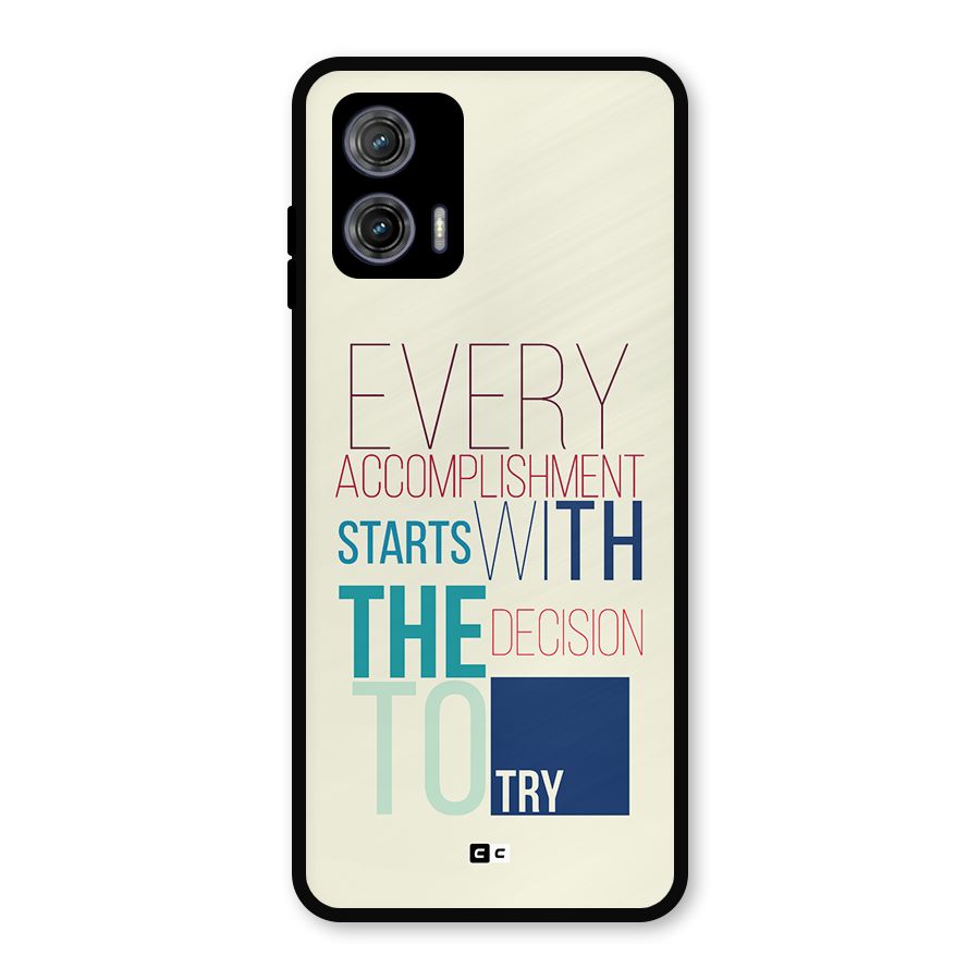 Decision To Try Metal Back Case for Moto G73