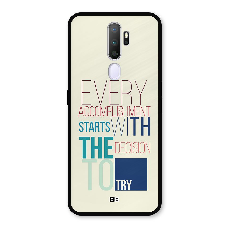 Decision To Try Metal Back Case for Oppo A9 (2020)