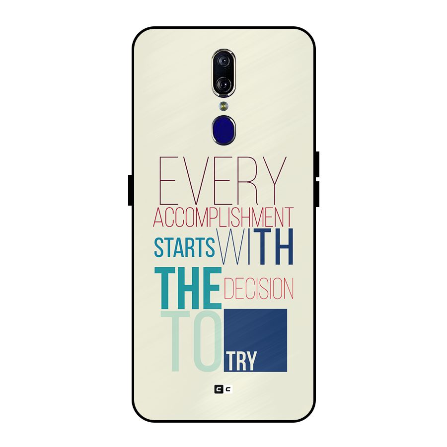 Decision To Try Metal Back Case for Oppo F11