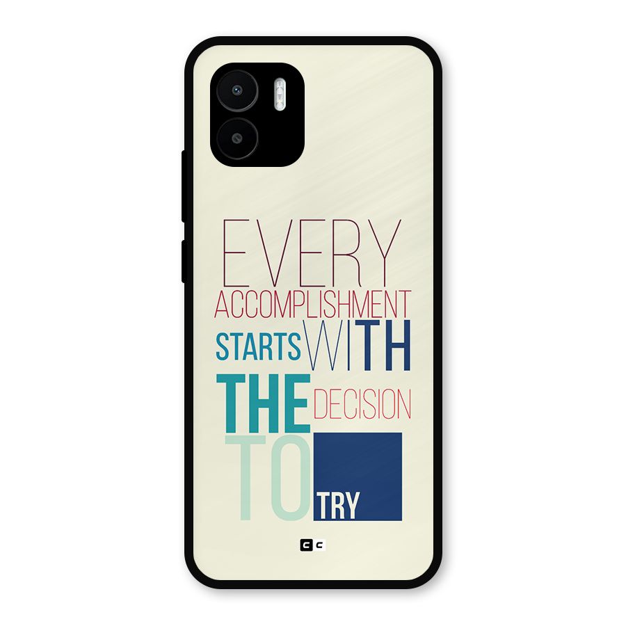 Decision To Try Metal Back Case for Redmi A1