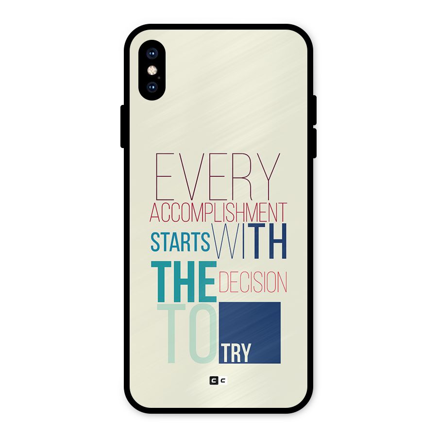 Decision To Try Metal Back Case for iPhone XS Max