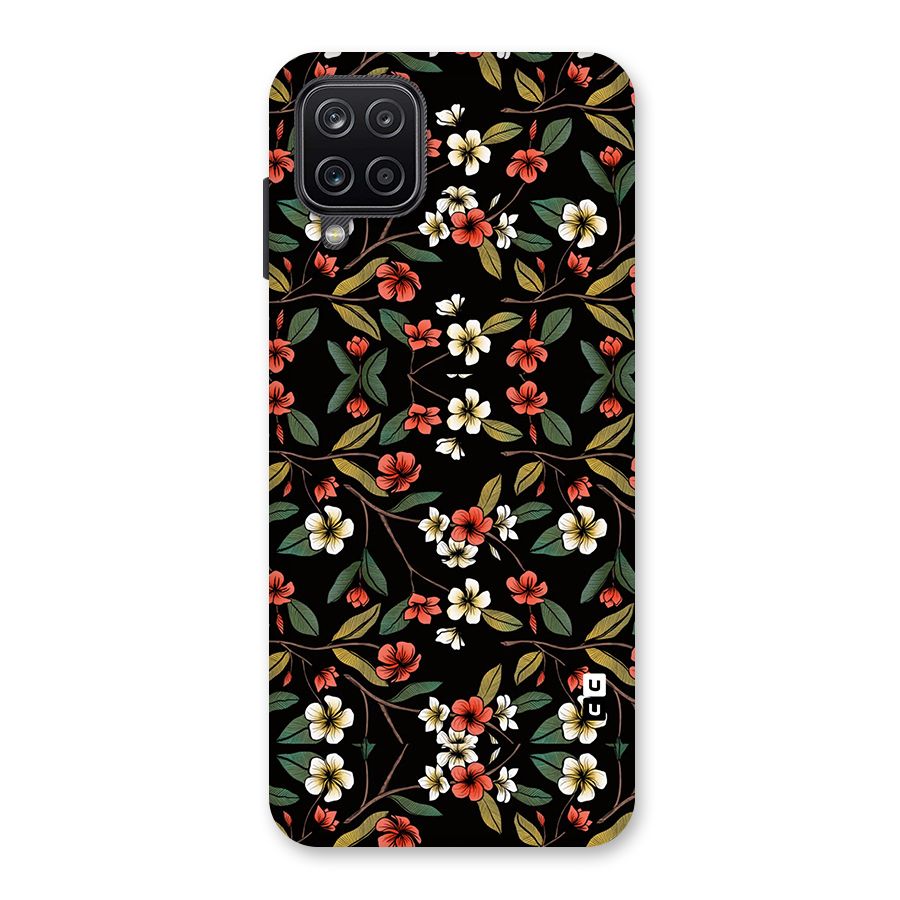 Decorative Florals Pattern Back Case for Galaxy A12