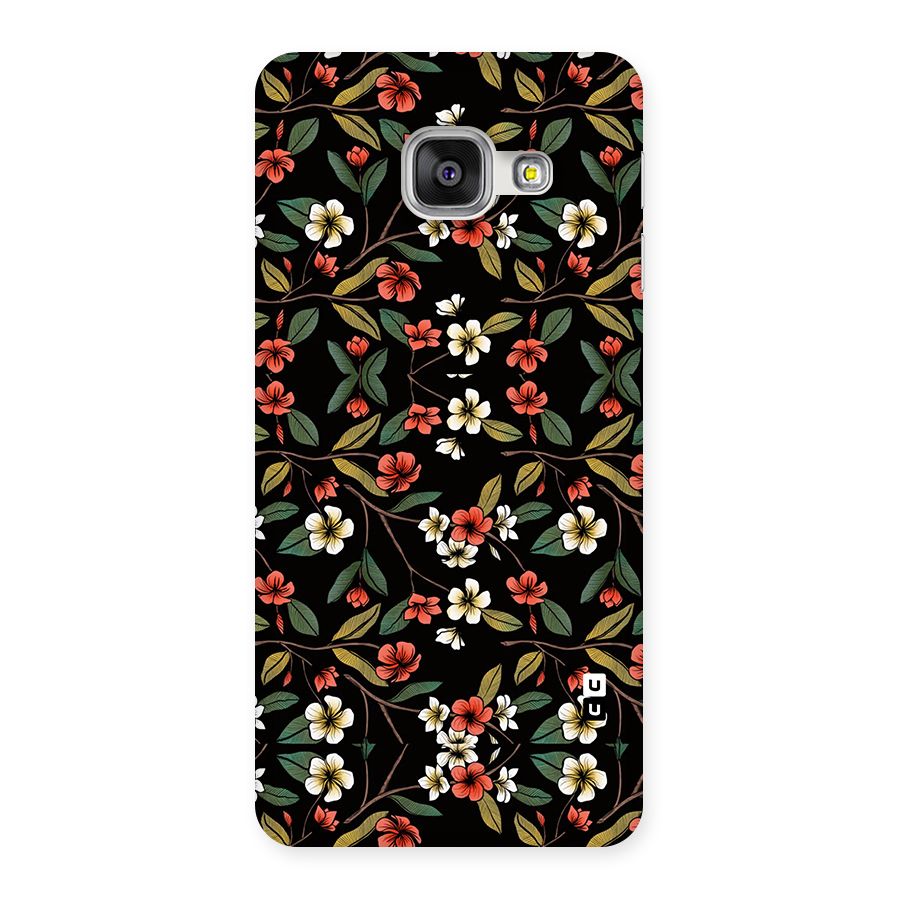 Decorative Florals Pattern Back Case for Galaxy A3 2016
