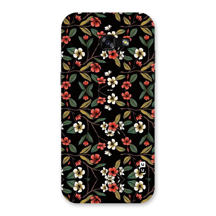 Decorative Florals Pattern Back Case for Galaxy A5 2017