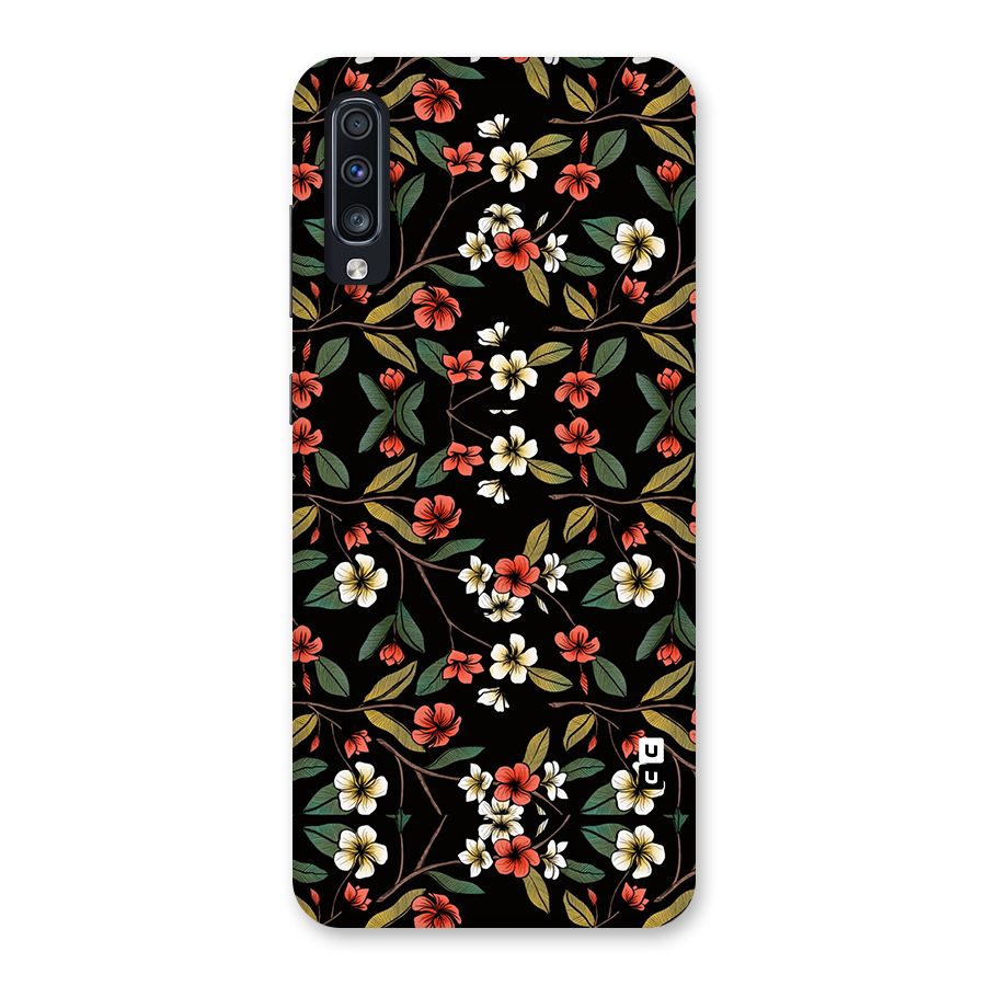 Decorative Florals Pattern Back Case for Galaxy A70
