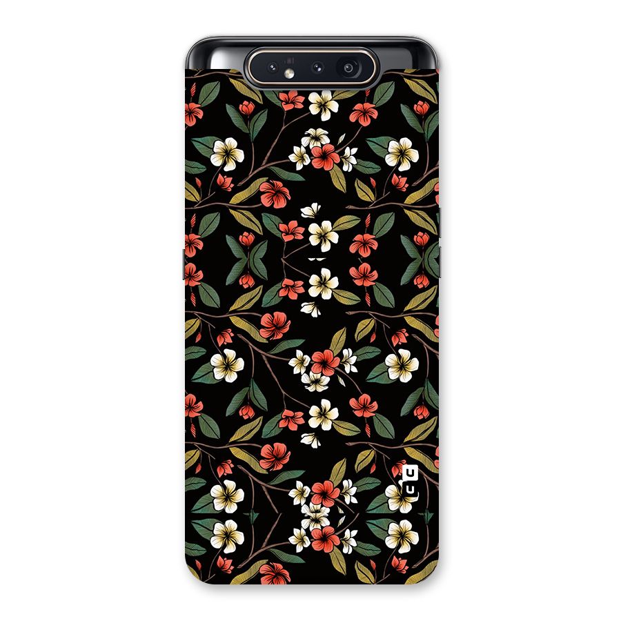 Decorative Florals Pattern Back Case for Galaxy A80