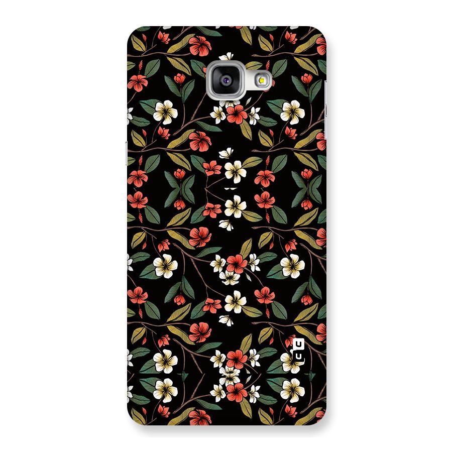 Decorative Florals Pattern Back Case for Galaxy A9