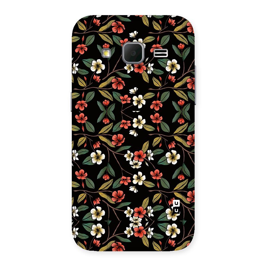 Decorative Florals Pattern Back Case for Galaxy Core Prime