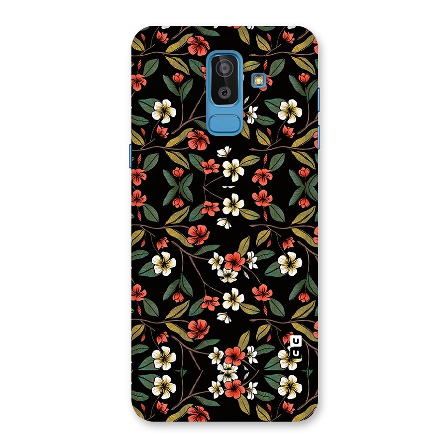 Decorative Florals Pattern Back Case for Galaxy J8
