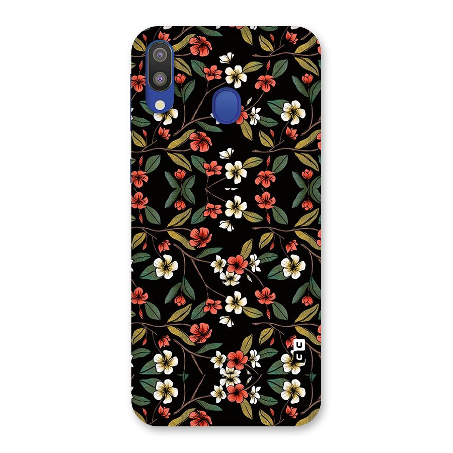 Decorative Florals Pattern Back Case for Galaxy M20