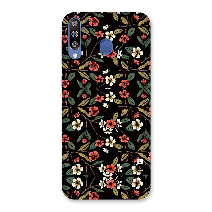 Decorative Florals Pattern Back Case for Galaxy M30