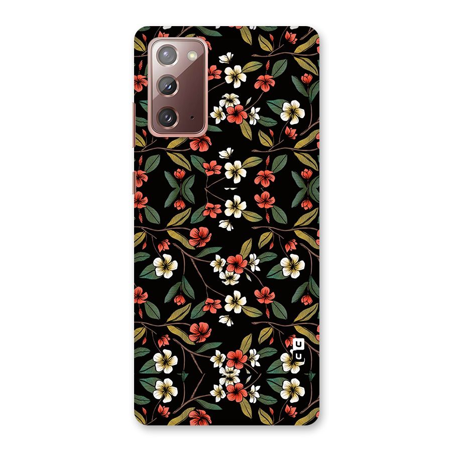 Decorative Florals Pattern Back Case for Galaxy Note 20
