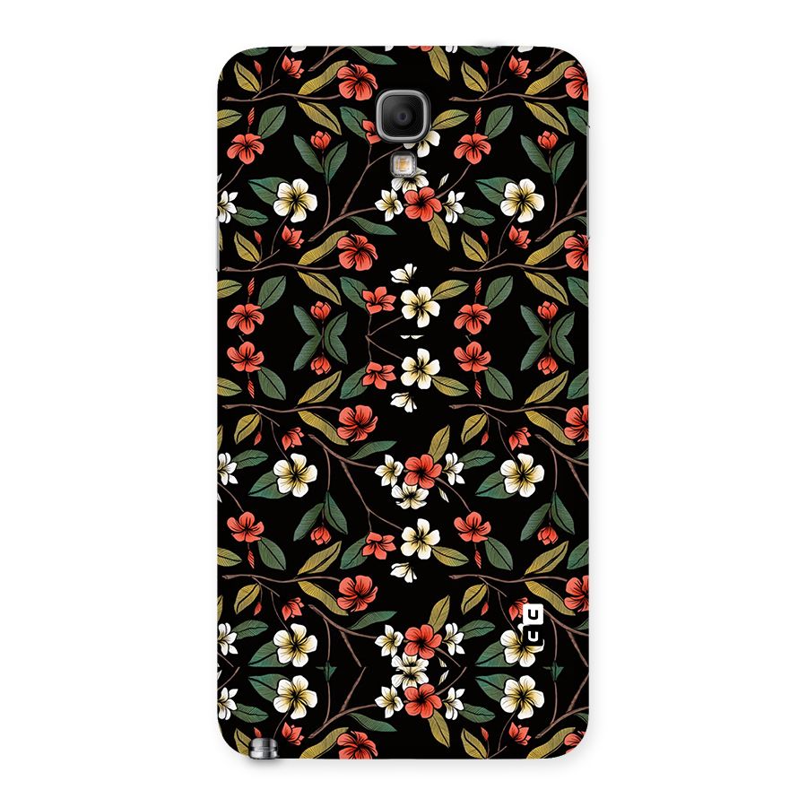 Decorative Florals Pattern Back Case for Galaxy Note 3 Neo