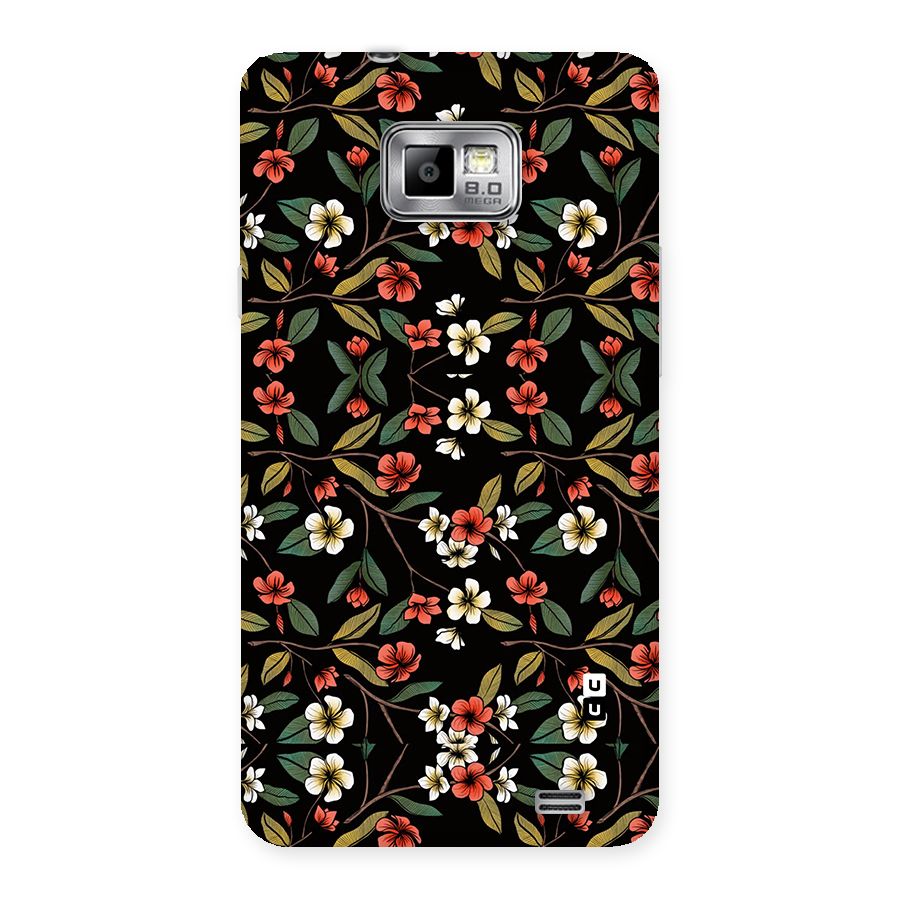 Decorative Florals Pattern Back Case for Galaxy S2