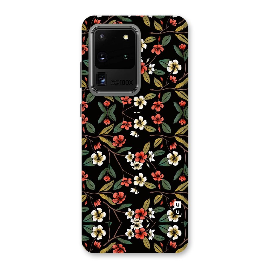 Decorative Florals Pattern Back Case for Galaxy S20 Ultra