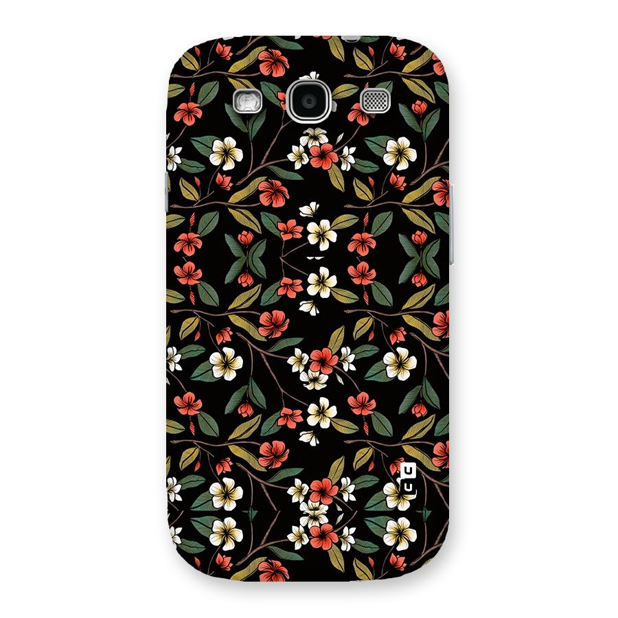 Decorative Florals Pattern Back Case for Galaxy S3