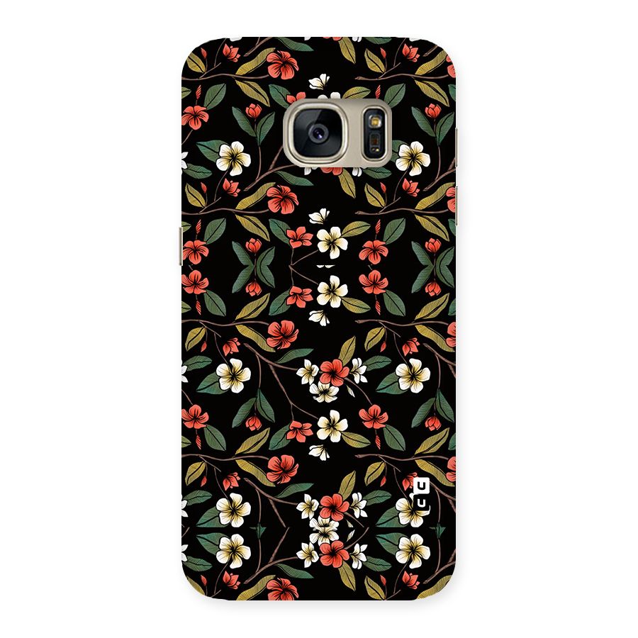 Decorative Florals Pattern Back Case for Galaxy S7