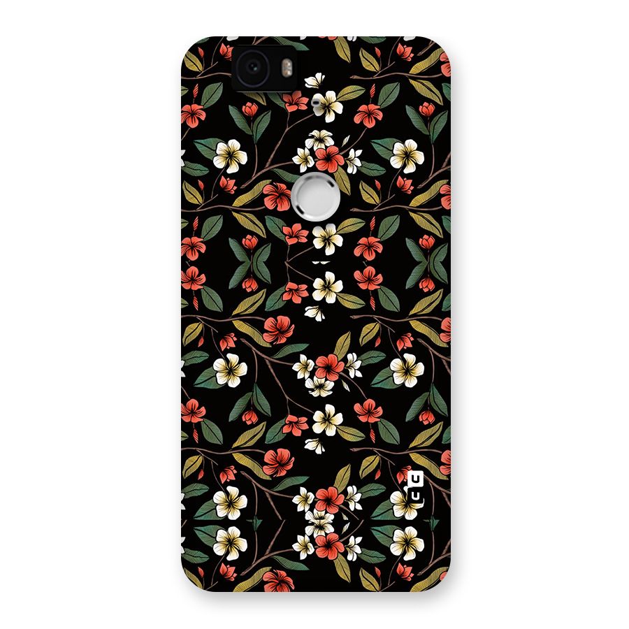 Decorative Florals Pattern Back Case for Google Nexus-6P
