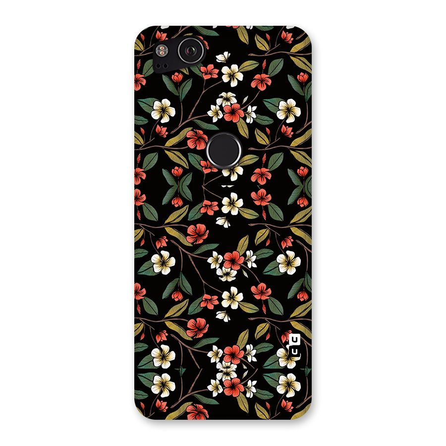 Decorative Florals Pattern Back Case for Google Pixel 2