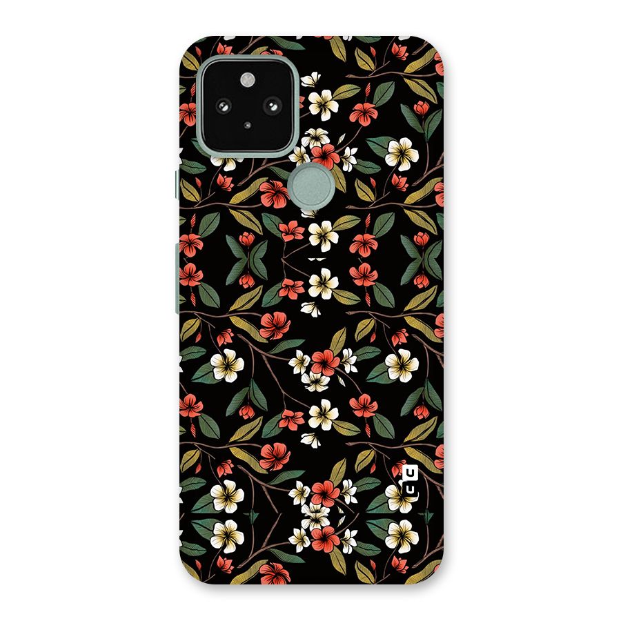 Decorative Florals Pattern Back Case for Google Pixel 5