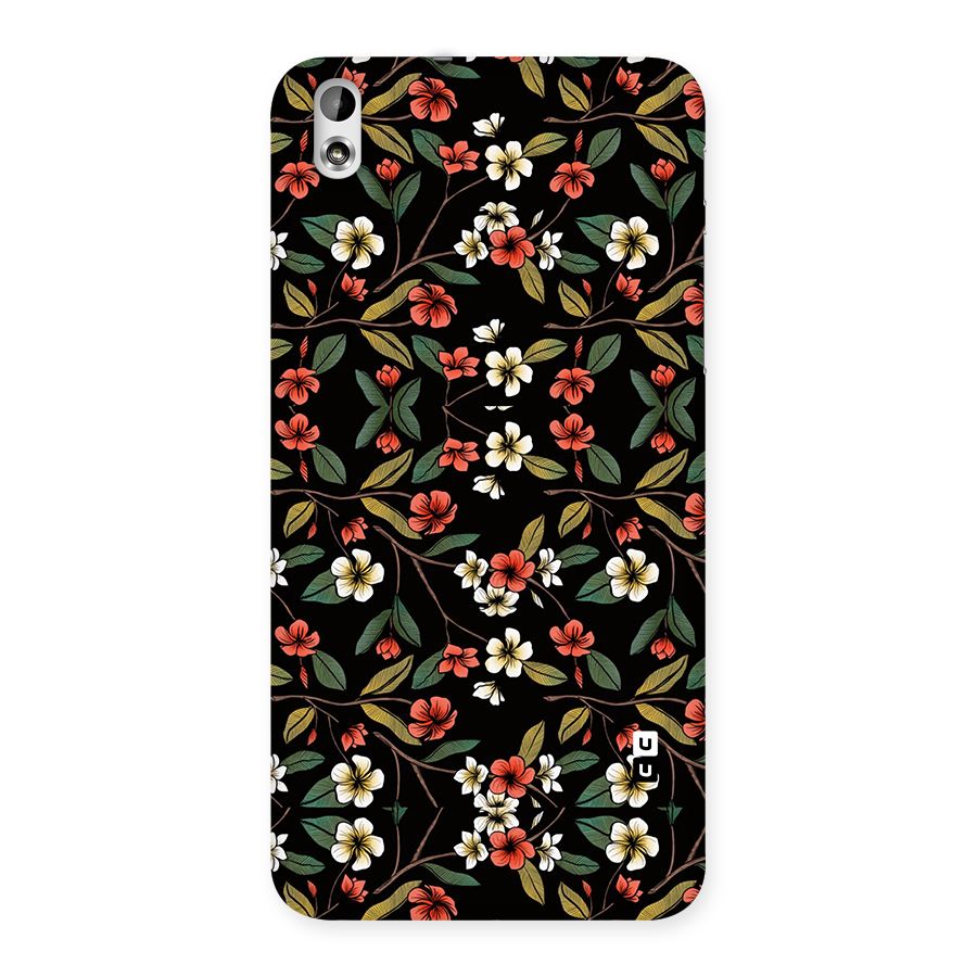 Decorative Florals Pattern Back Case for HTC Desire 816s