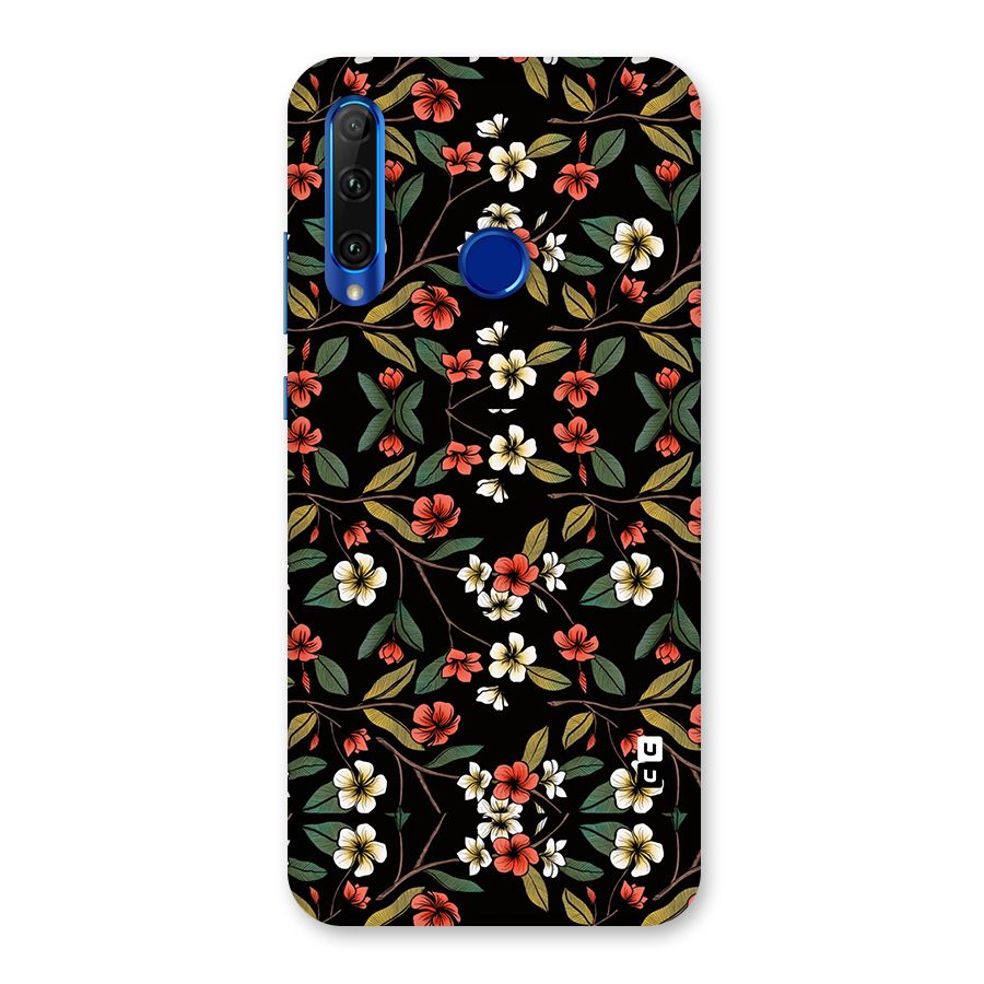Decorative Florals Pattern Back Case for Honor 20i