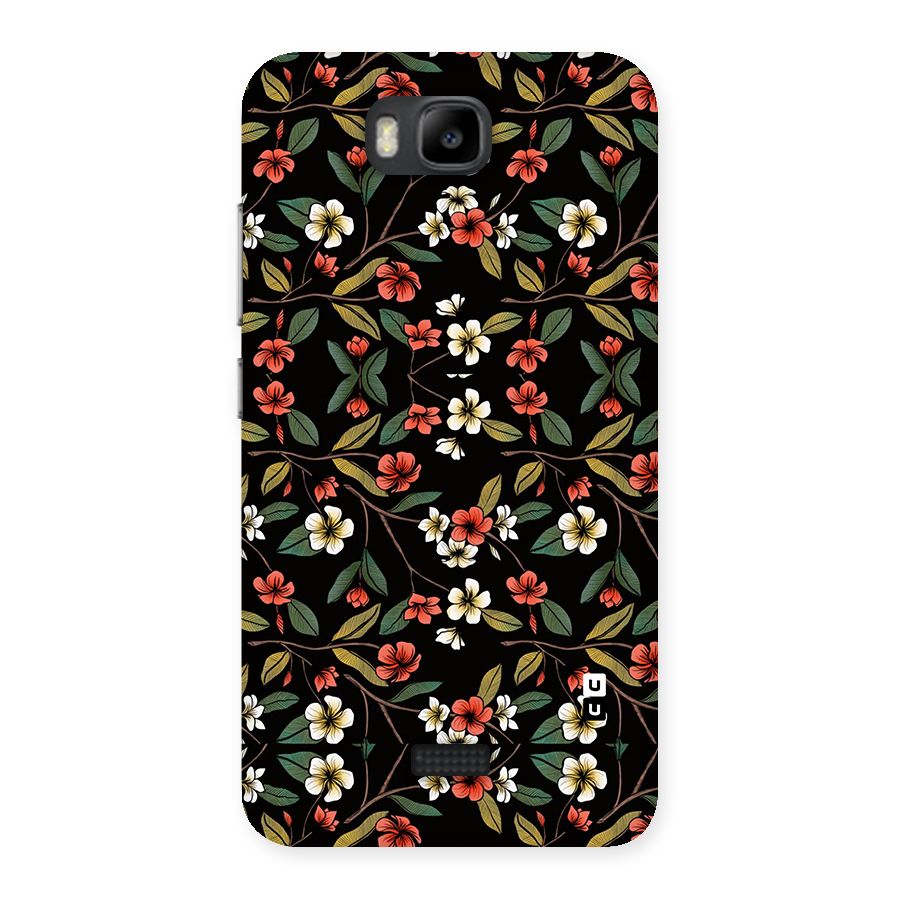 Decorative Florals Pattern Back Case for Honor Bee