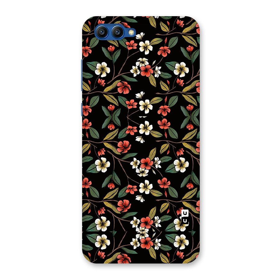 Decorative Florals Pattern Back Case for Honor View 10