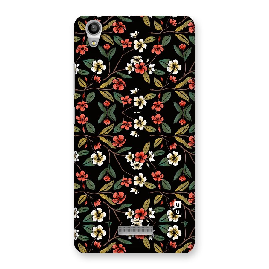 Decorative Florals Pattern Back Case for Lava-Pixel-V1