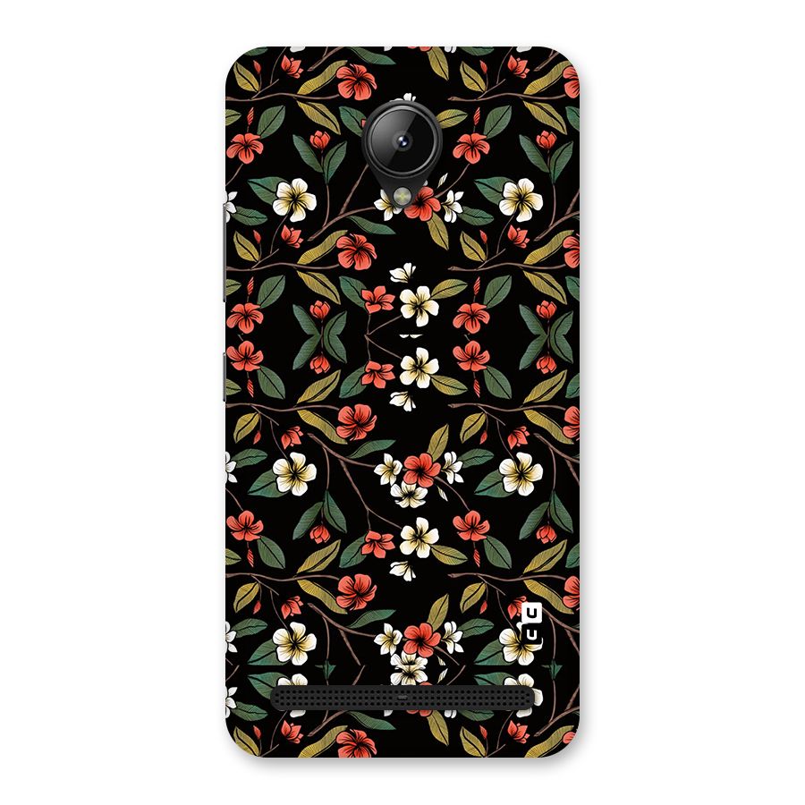 Decorative Florals Pattern Back Case for Lenovo C2