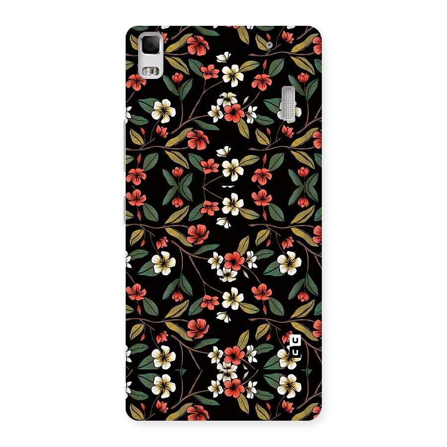 Decorative Florals Pattern Back Case for Lenovo K3 Note