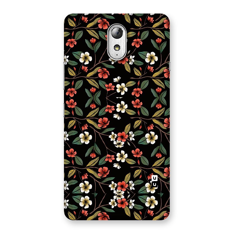 Decorative Florals Pattern Back Case for Lenovo Vibe P1M