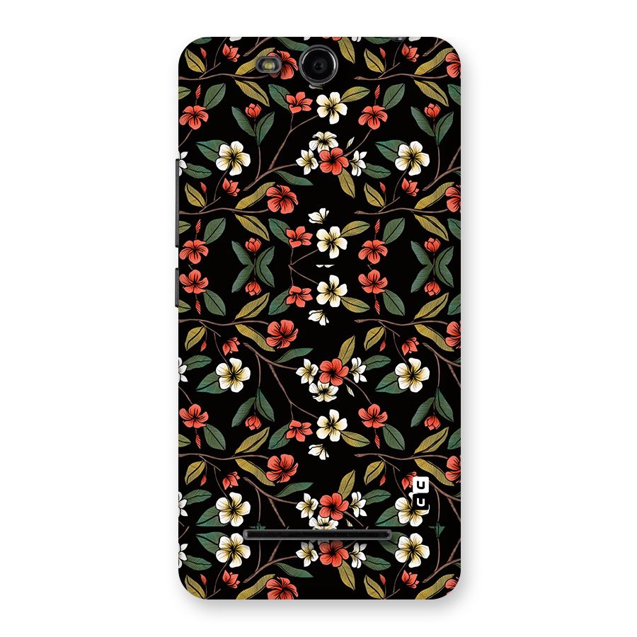 Decorative Florals Pattern Back Case for Micromax Canvas Juice 3 Q392