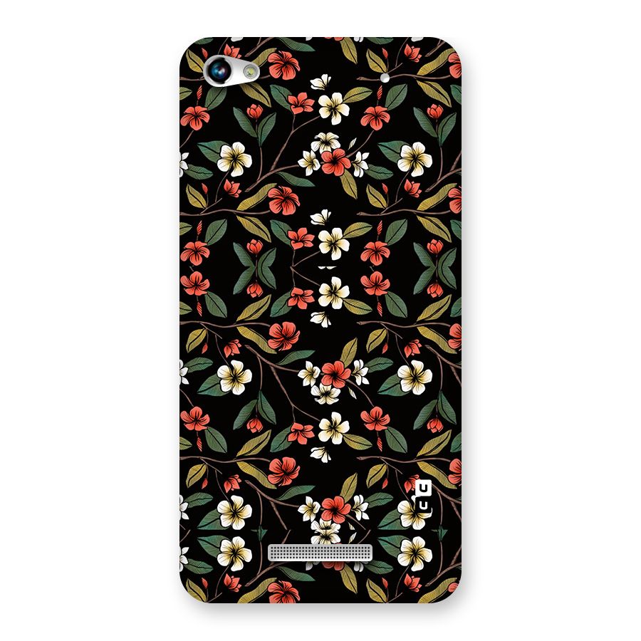 Decorative Florals Pattern Back Case for Micromax Hue 2