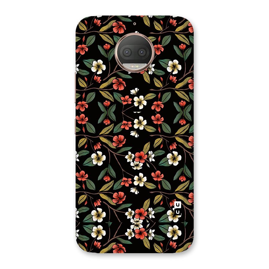 Decorative Florals Pattern Back Case for Moto G5s Plus