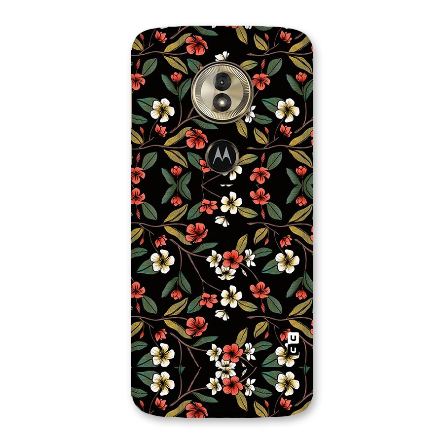 Decorative Florals Pattern Back Case for Moto G6 Play