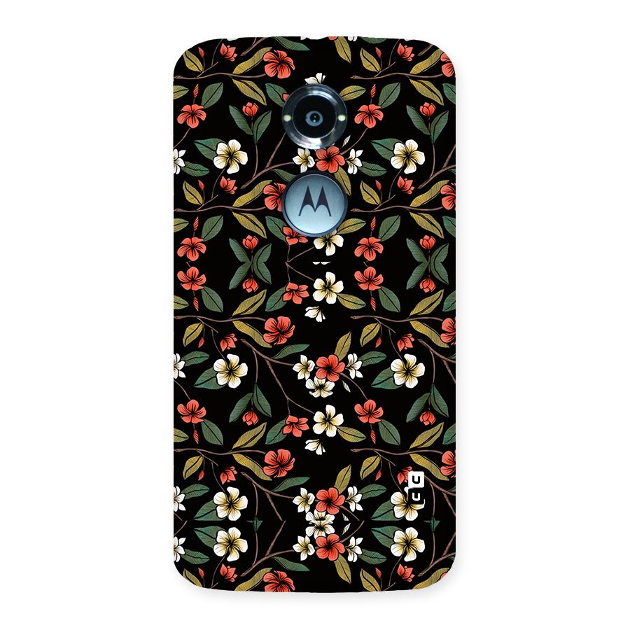Decorative Florals Pattern Back Case for Moto X 2nd Gen
