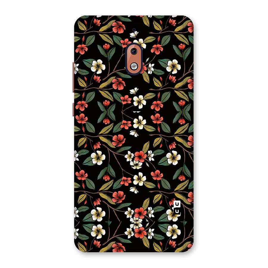 Decorative Florals Pattern Back Case for Nokia 2.1