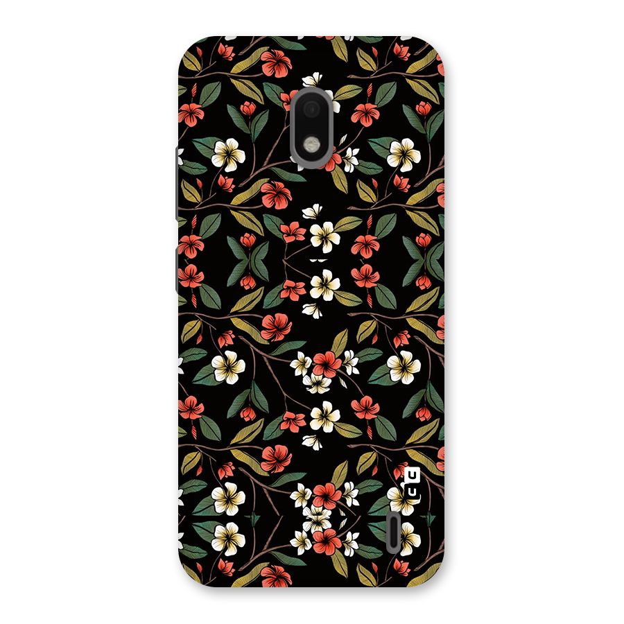 Decorative Florals Pattern Back Case for Nokia 2.2