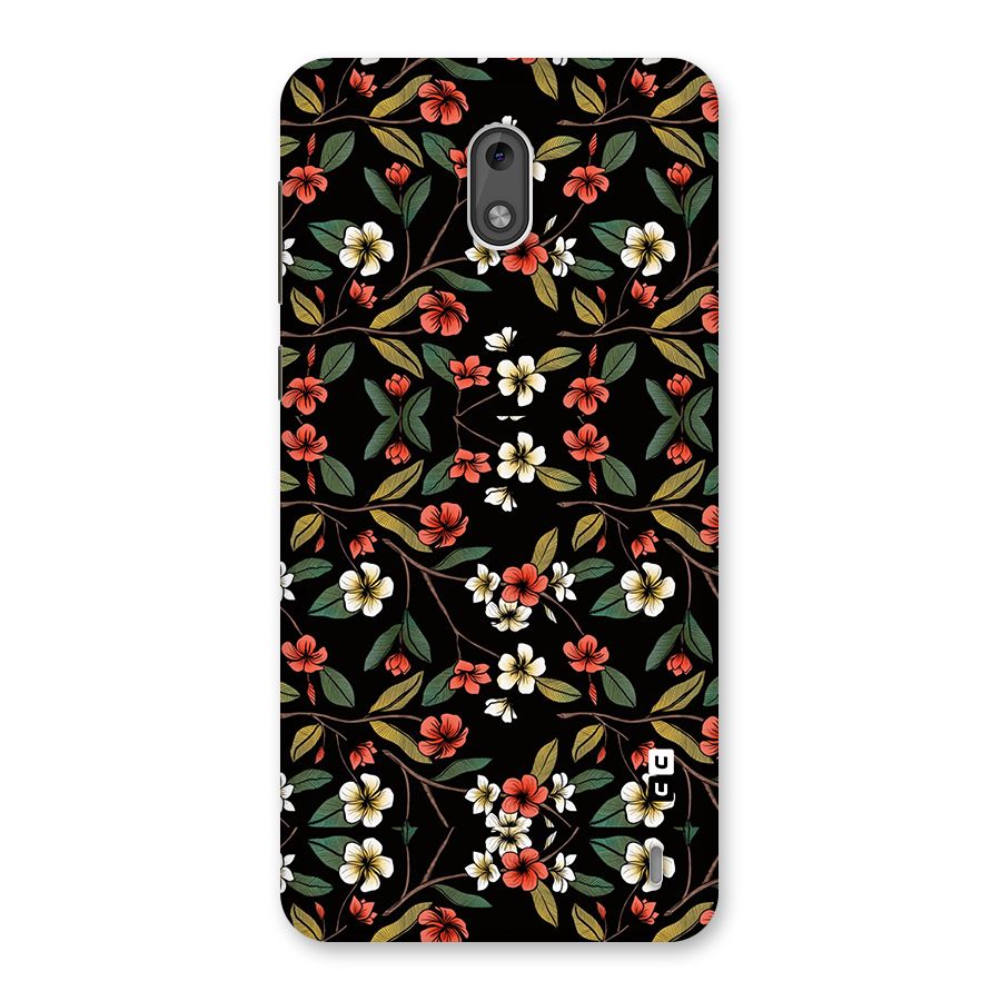 Decorative Florals Pattern Back Case for Nokia 2